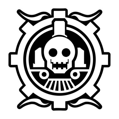 Katı biçimdeki kurukafa simgesi simgesi