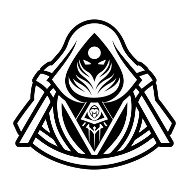 Gizemli pelerin sembolünün katı bir simgesi