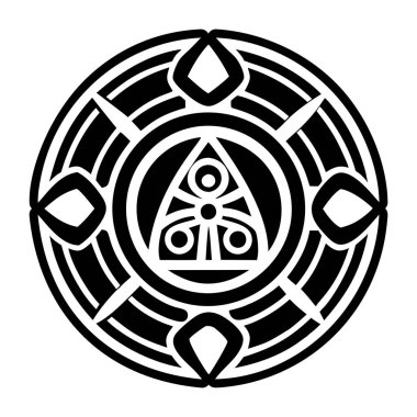 Ritüel taş sembolünün doldurulmuş bir simgesi