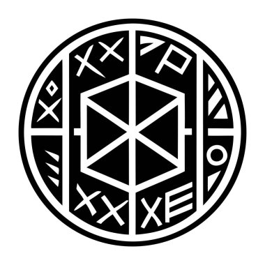Katı biçimdeki Rune sanat simgesi simgesi