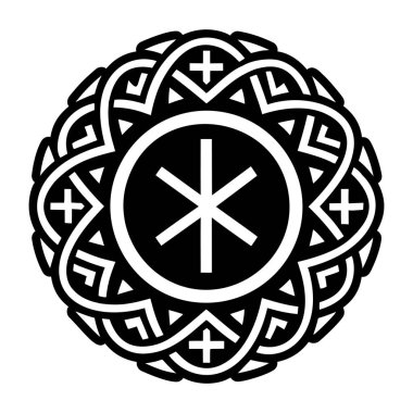 Dolu biçimdeki runik çember simgesi