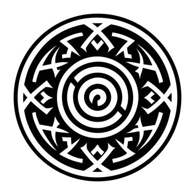 Girdap sembolünün kabartma biçimi simgesi