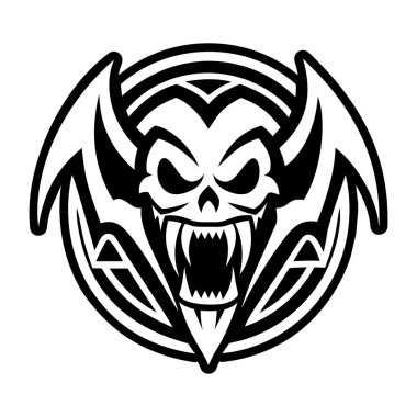 Vampir dişleri sembol simgesi.