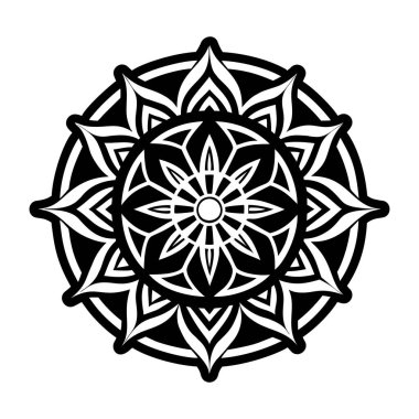 özet biçiminde yuvarlak mandala simgesi