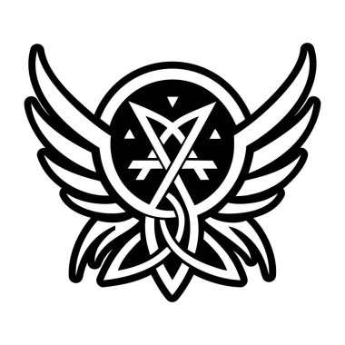 Meleklerin simge simgesi katı stil