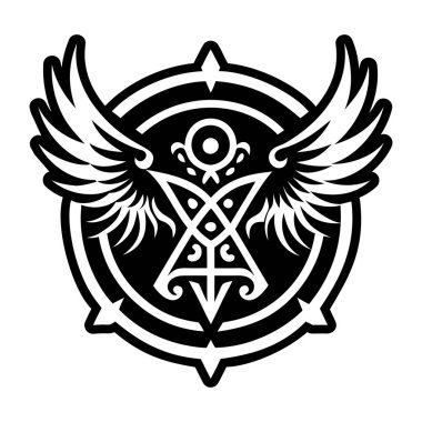 Melek kanatları sembolünün katı bir simgesi