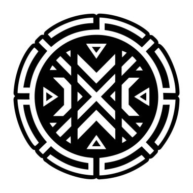 Kabartma biçiminde kozmik mühür simgesi simgesi