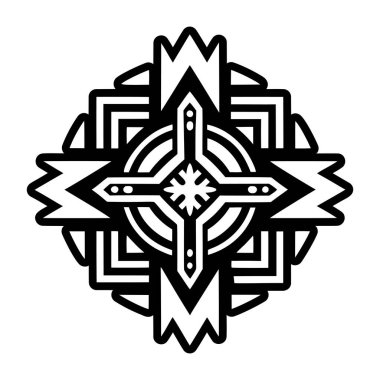 Kozmik çapraz sembolün katı biçim simgesi