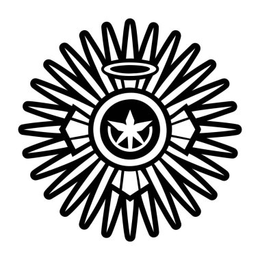 Tam biçimli ilahi halo simgesi