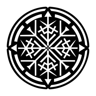 Kabartma biçiminde Rune işareti simgesi