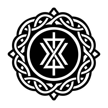 Rün sanatının bir simgesi.