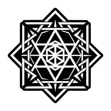 İlahi geometri sembolünün doldurulmuş bir simgesi