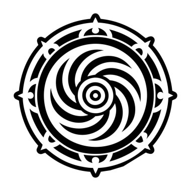 Somut biçimde girdap simgesi simgesi