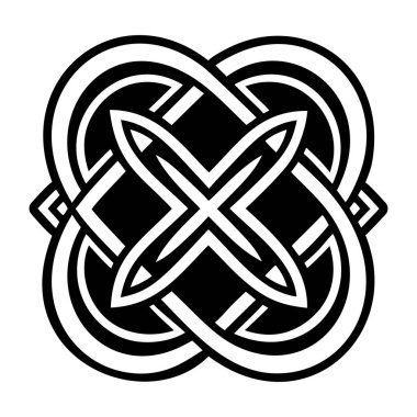 Kabartma biçiminde sonsuz düğüm simgesi