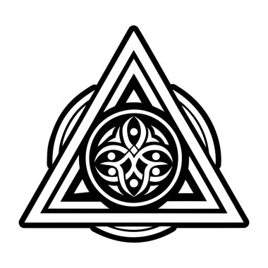 Üçgen mührün doldurulmuş bir simgesi