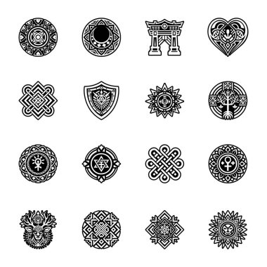 dekoratif tasarım süslemeleri.