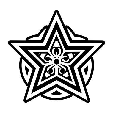 vektör yıldız simgesi, vektör illüstrasyonu