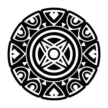 Eban çember motif simgesi kabartma biçiminde