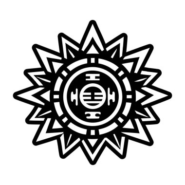 Afrika güneş sembolünün katı bir simgesi.