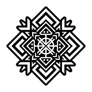 Glifi biçiminde geometrik sembol simgesi