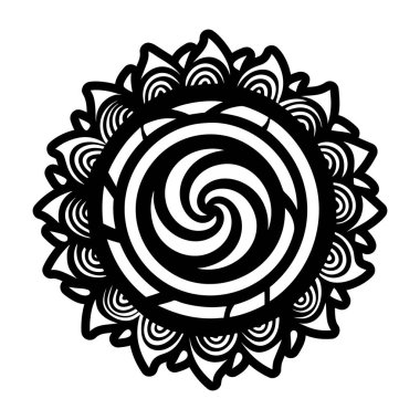 Doğa spiral şekil simgesi