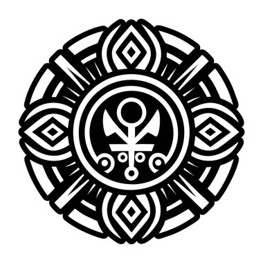 Kabartma biçiminde Adinkra resim simgesi