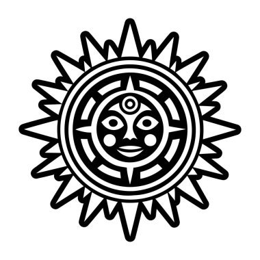 Güneş tanrısı sembolü simgesi.