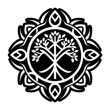 Yaşam ağacı sembolünü tasvir eden sembol