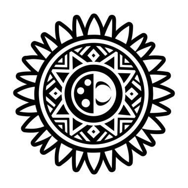 Kabartma biçiminde ay sembolü simgesi