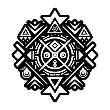 Katı biçimdeki Geometri dövme simgesi