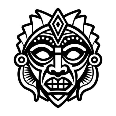 Kabartma biçiminde yerel maske resim simgesi