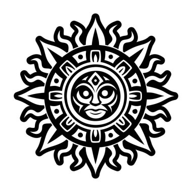 Kabile güneş dövmesi simgesi.