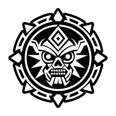 Savaşçı ruh sembolü sembolü glyph biçiminde