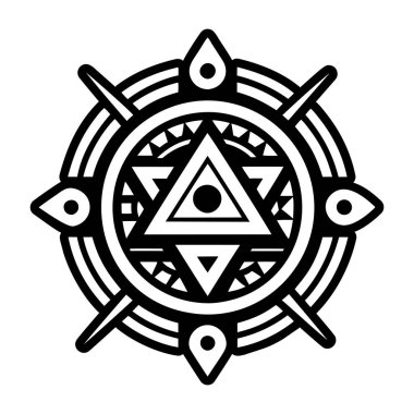 Kutsal bir sembolün sembol şekli.