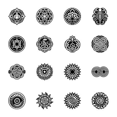 mandala vektör tasarımını ayarla