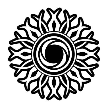 Dolu biçimdeki güneş simgesi simgesi