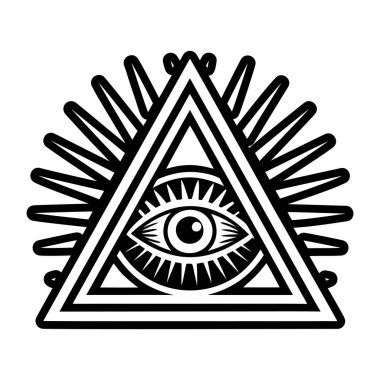 Piramitli üçgen göz, üçgen simgesi.
