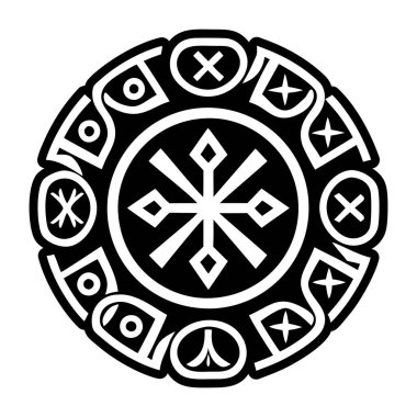 Runik sembolün kabartma biçimi simgesi