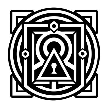 Gizemli kapı aralığının sembolü.