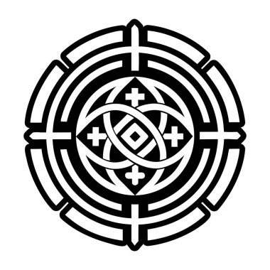 Estetik bir sembolün kabartma biçimi simgesi