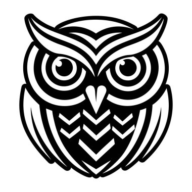 Bir baykuşun katı biçim simgesi