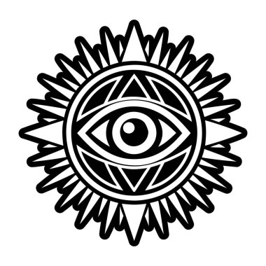 Işıl ışıl göz dövmesi simgesi