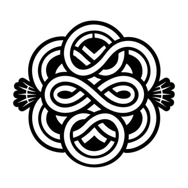 Yılan sembolünün doldurulmuş biçim simgesi