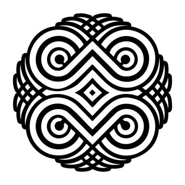 Bir yılanı tasvir eden katı biçim simgesi