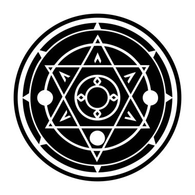 Dönüşüm çemberinin doldurulmuş biçim simgesi