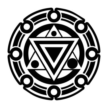 Üçgen dairenin kabartma biçimi simgesi