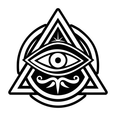 Kabartma biçiminde Horus göz simgesi