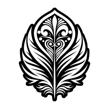 Katı biçimdeki tüy simgesi simgesi