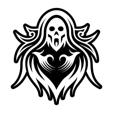 Kabartma biçiminde hayalet hayalet simgesi