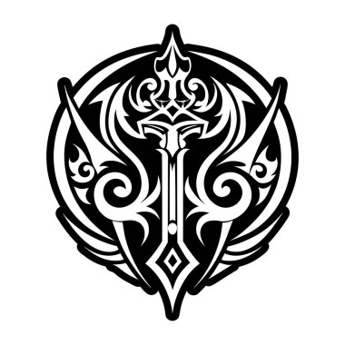 Altın asa simgesi tam stil